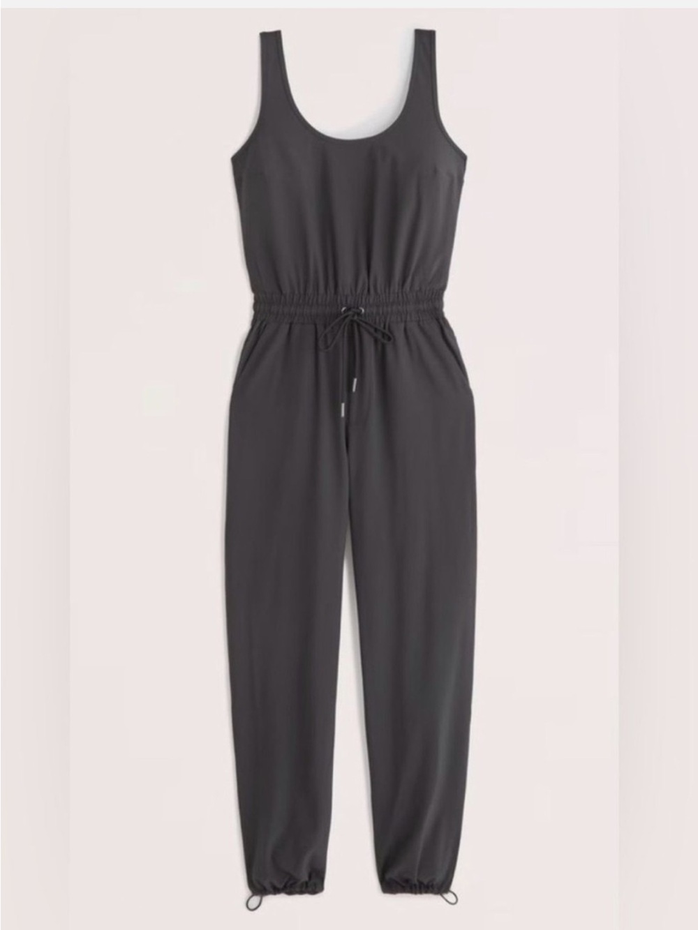 Abercrombie Traveler Jumpsuit Scoop Neck - Black - Medium